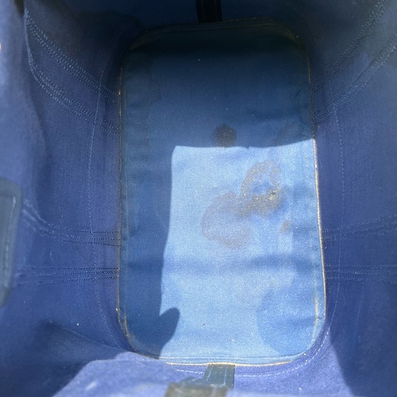 RARE Vintage 1950s/60s GUCCI Doctor Overnight Duffle Bag Web Navy GG Monogram - Picture 8 of 9